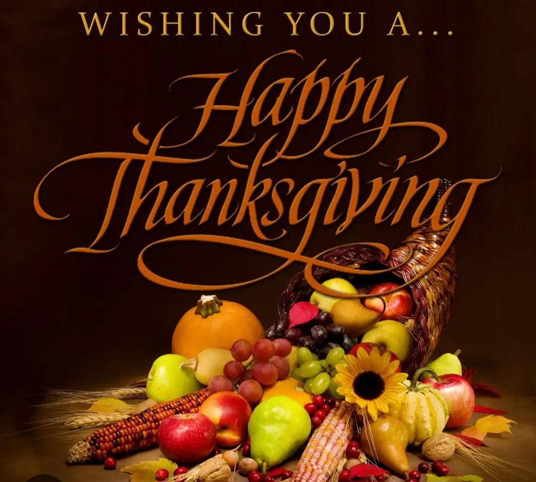 Wishing you a happy Thanksgiving